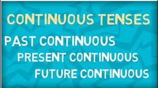 Present Continuous  Past Continuous  Future Continuous  Learn All Continuous Tenses [upl. by Xonk]