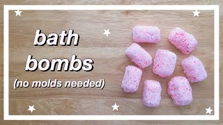 DIY FIZZY BATH BOMBS no molds needed [upl. by Jecho112]