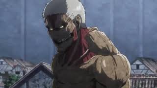 Eren vs Reiner Armoured Titan Round 2 Full Fight  Attack on Titan Season 3 Part 2 [upl. by Lenard]