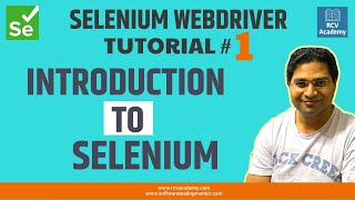 Selenium WebDriver Tutorial 1  Introduction to Selenium [upl. by Hgielak]