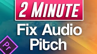 Premiere Pro  How to Speed Up Audio without Changing Pitch [upl. by Arikal]