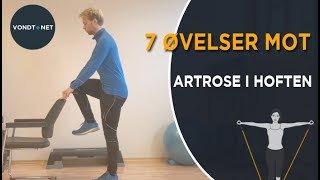 7 Øvelser Mot Artrose  Slitasje i Hoften [upl. by Enahpets]