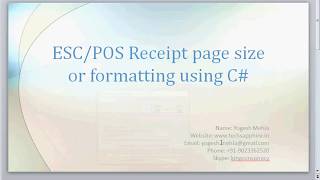 Page size and text formatting POS receipt [upl. by Euv]