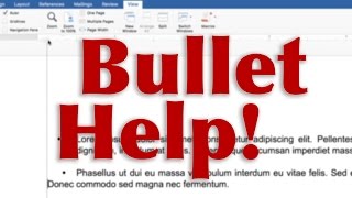 How to fix bullets in Microsoft Word  TUTORIAL  QUICK FIX [upl. by Ikkela50]