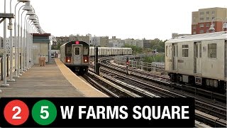 NYC Subway West Farms Square 2 and 5 Trains [upl. by Formenti]