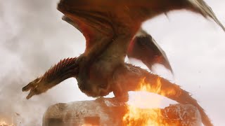 FULL POWER of DROGON all dragon scenes Kings Landing Destruction [upl. by Glynn]