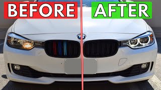 How to Install BMW Headlights Upgrade  F30 Projector LED  328i [upl. by Donnell632]