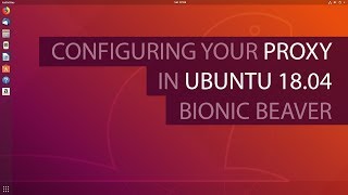 Configuring the Proxy in Ubuntu 1804 Bionic Beaver [upl. by Giorgi94]