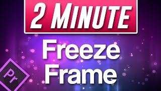 How to FREEZE Frame in Premiere Pro 2020 [upl. by Rubel51]