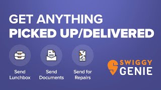 Swiggy Genie Tutorial Send or pickup anything from anywhere [upl. by Attevad410]