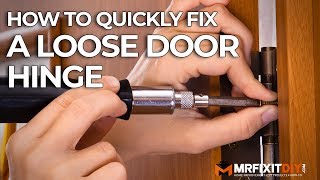 How to Quickly Fix a Loose Door Hinge [upl. by Gnaht]