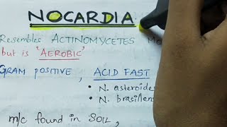 Nocardia  Microbiology  Handwritten notes [upl. by Norrie283]