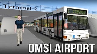 OMSI 2  Airport Shuttle Terminal 2 Route [upl. by Alig]