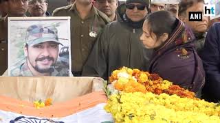 ‘I love you’ says wife of Pulwama martyr in heartbreaking farewell [upl. by Bernarr]