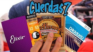 ¿Cuales son las MEJORES cuerdas  Elixir  DAddario  Ernie Ball [upl. by Akirret87]