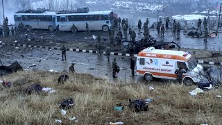 At least 40 Jawans killed in suicide attack on CRPF Convoy in JampK [upl. by Milks]