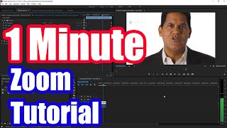 How to Zoom in Adobe Premiere Pro CC Fast Tutorial [upl. by Ahseyt]