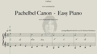 Pachelbels Canon  Easy Piano [upl. by Oiliduab]