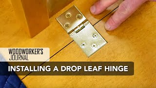 How to Install Drop Leaf Table Hinges  Woodworking [upl. by Eidnim]