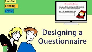 Designing a Questionnaire or Survey  statistics help [upl. by Philps]