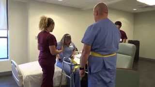 Physical Therapy Transfer Training  How To Transfer From Wheelchair To Bed [upl. by Roddie]