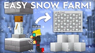 Minecraft Super Easy Snow Farm  72000 Per Hour [upl. by Vinita]