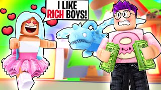 LankyBox DATING A GOLD DIGGER In ROBLOX ADOPT ME GOT SCAMMED [upl. by Horsey]