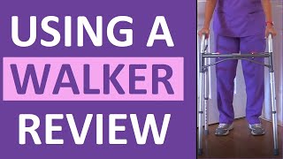 Walker Nursing Assistive Devices Mobility NCLEX [upl. by Jer]