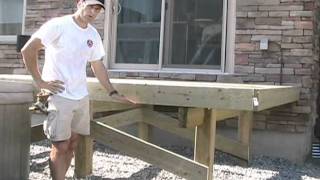 Building Free Standing Deck  Bracing Posts [upl. by Pamelina446]