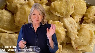 Martha Stewart Makes Pierogi From Big Martha’s Recipe  Homeschool with Martha  Everyday Food [upl. by Llenrac]