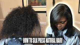 HOW TO SILK PRESS NATURAL HAIR  SECRETS THAT PROS DONT TELL YOU [upl. by Alyahsal145]