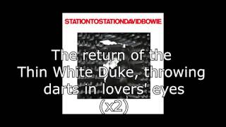 Station to Station  David Bowie  Lyrics [upl. by Dahs]