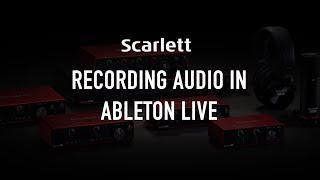 Recording audio in Ableton Live [upl. by Wolf]