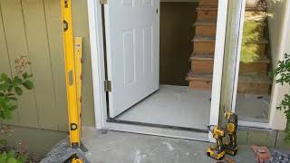 Jeld Wen Front Door Installation  Really crappy products and craftsmanship PART 1 [upl. by Einhorn]