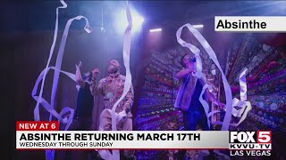 Absinthe at Caesars Palace to return to stage in March [upl. by Tirrej]