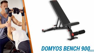 Reinforced FlatInclined Weights Bench  Domyos by Decathlon [upl. by Anined789]