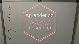 Aprendendo a escrever 1º Vídeo [upl. by Lieno]