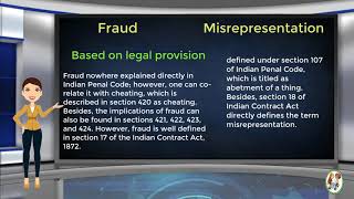 What is Difference Between Fraud amp Misrepresentation [upl. by Bravar]