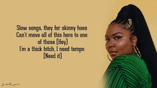 Lizzo Missy Elliott  Tempo Lyrics [upl. by Seedman793]