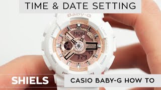 How To Change Time On A BabyG Watch [upl. by Ilellan745]