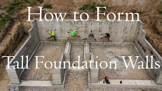 How to Form Tall Foundation Walls [upl. by Eetnwahs189]