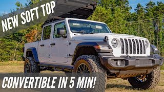 2020 Jeep Gladiator  Soft Top How To [upl. by Ytsirhc]