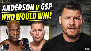 BISPING Anderson SILVA vs GSP  IN THEIR PRIMES  who would have won [upl. by Che394]