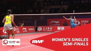 SF  WS  PUSARLA V Sindhu IND vs Ratchanok INTANON THA  BWF 2018 [upl. by Ecienal]