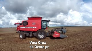 MF 9790 25 pés Draper no soja 2015 vera cruz Do OestePr [upl. by Akiwak]