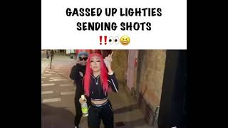 Gassed Up Lighties Sending Shots At Mya Mills amp Digga D Disstrack Freestyle [upl. by Piotr]