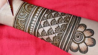 Simple Bridal Mehndi Design Latest 2021  Try this Wedding special mehandi [upl. by Lertnek]