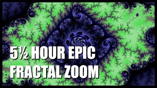 5½ Hour Epic Mandelbrot Fractal Zoom [upl. by Tommi]