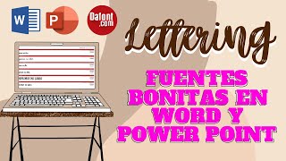 Como hacer Lettering en Word y en Power Point  Yalithza [upl. by Dnalerb]