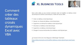 Comment créer et modifier des tableaux croisés dynamiques Excel avec VBA [upl. by Baniaz]